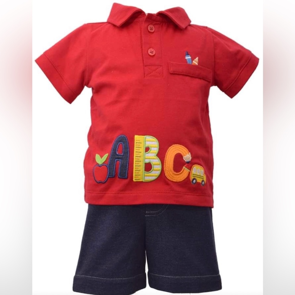 New Bonnie Jean boy back to school outfit 12M 18M 24M